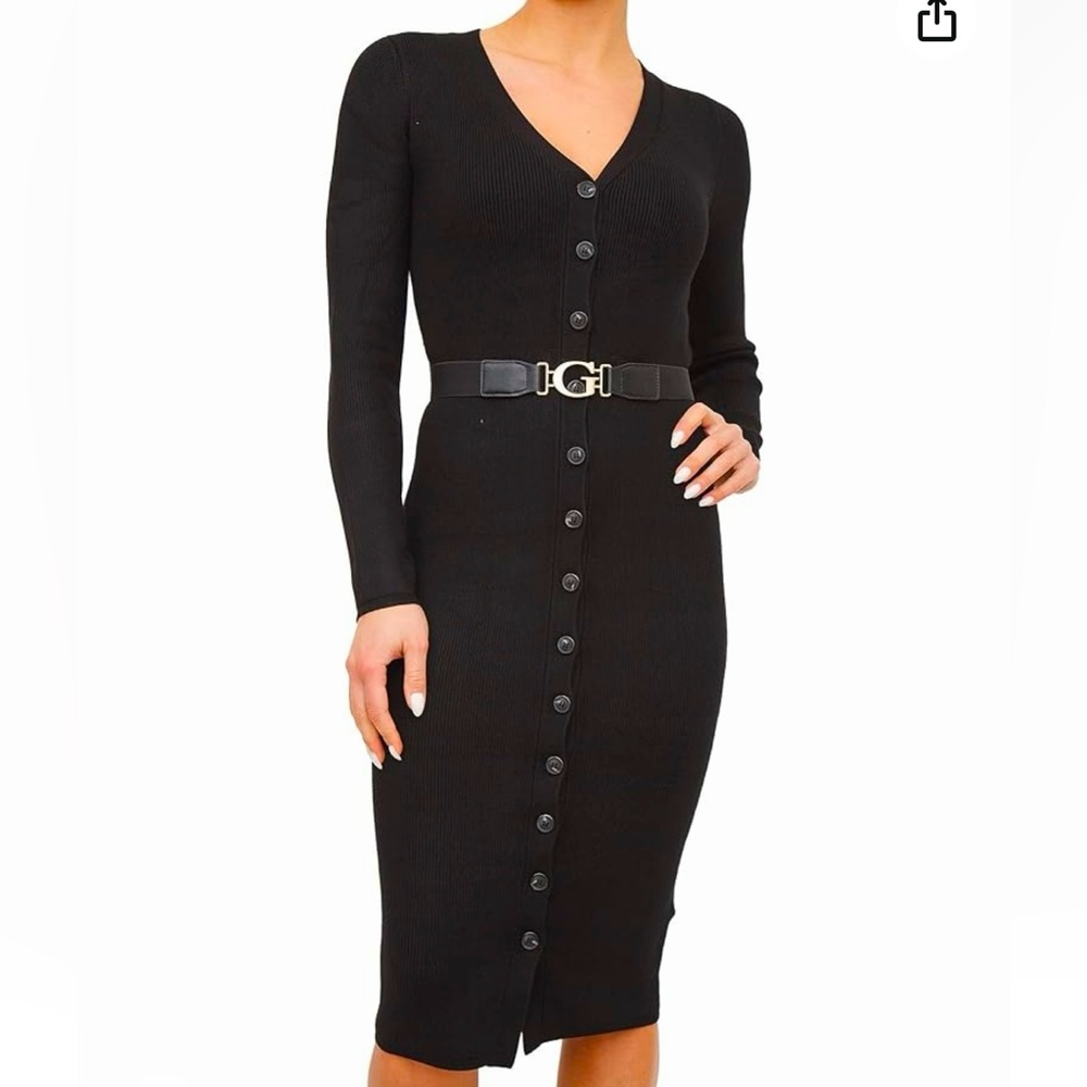 Guess Button down Sweater Dress